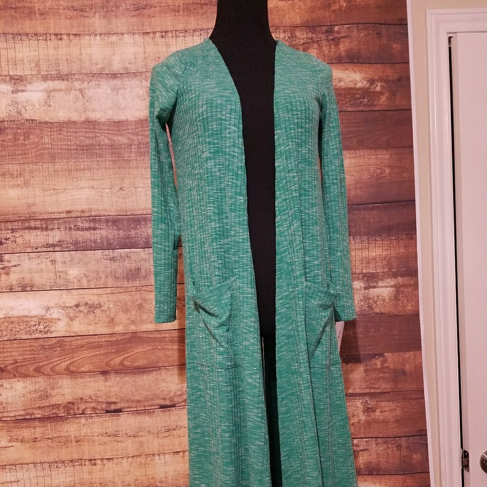Green ribbed lularoe Sarah new with tags